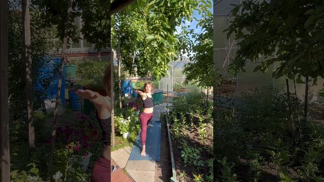 Утренняя динамичная дачная зарядка