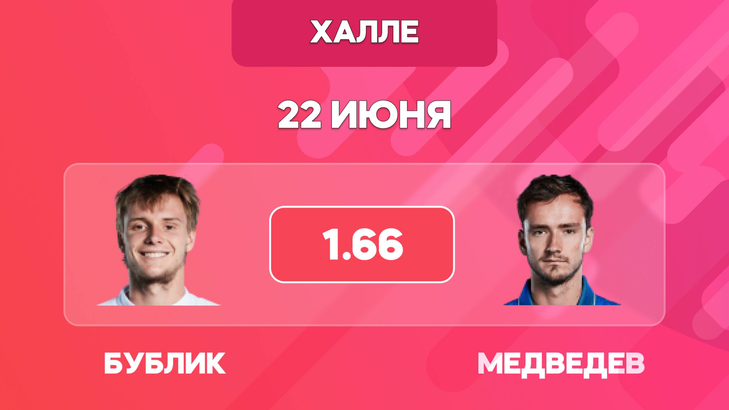 Бублик - Медведев прогноз / Финал в Халле / Прогнозы на теннис