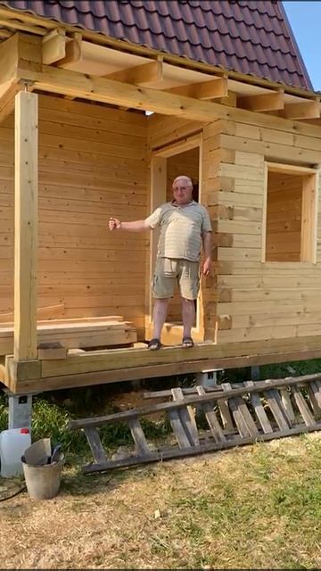 Дом из бруса 6x7.5 по проекту 132, город Егорьевск