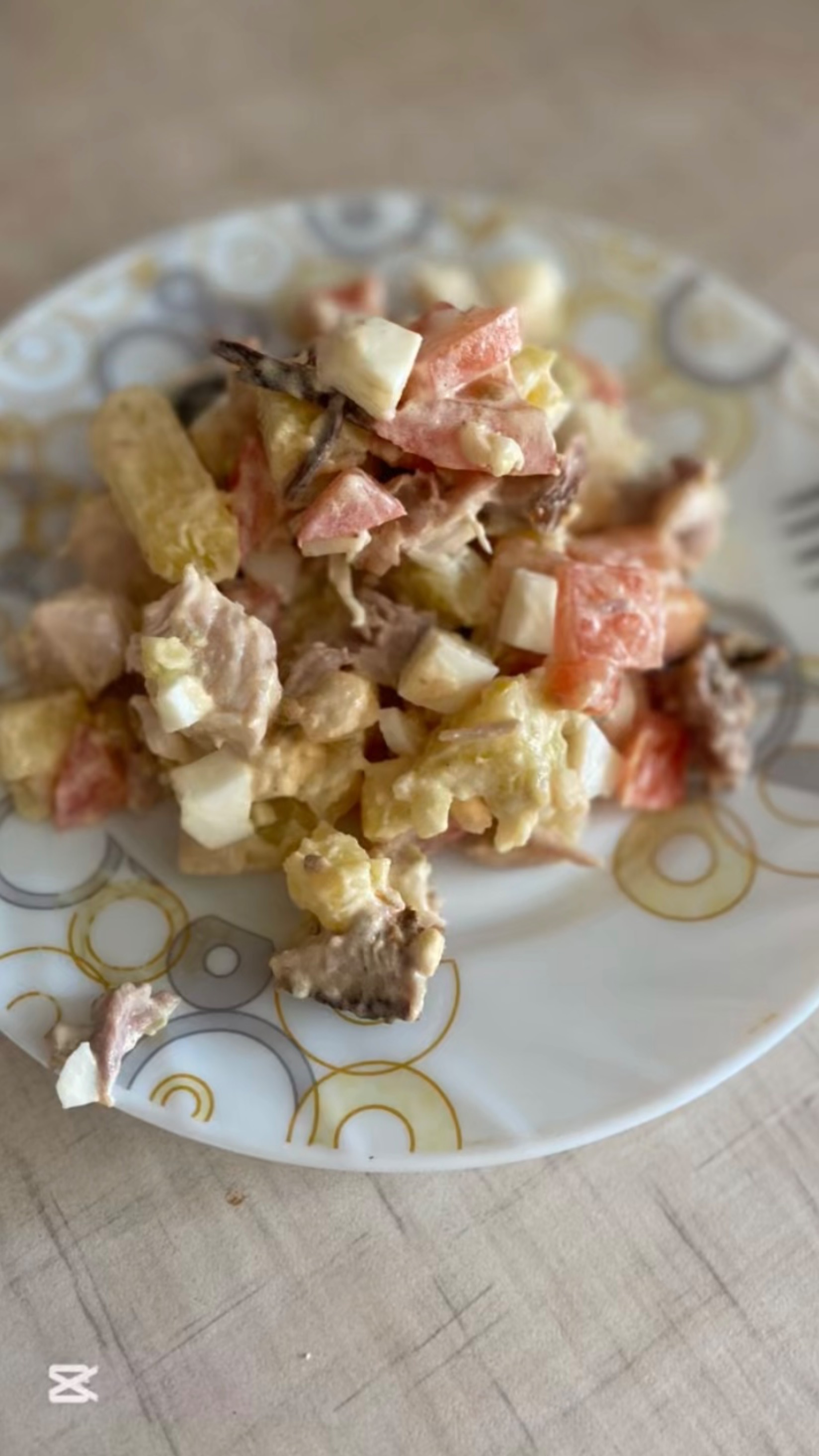 ‼️Салат с курицей, фасолью и томатами‼️