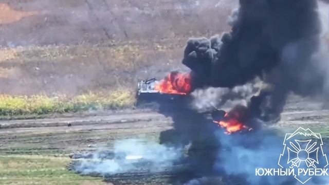Еще кадры применения нового, тандемного (кумулятивно-термобарического) боеприпаса размещаемого нашим