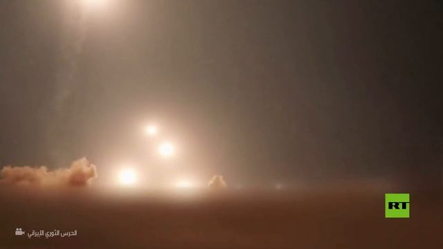 مشاهد لإطلاق دفعة جديدة من الصواريخ الإيرانية على إسرائيل