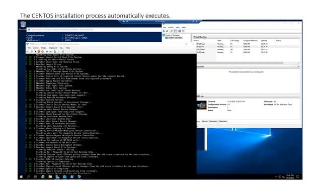 Work Product Sample - Hyper V Server Configuration - DIIT Linux Process Step # 3