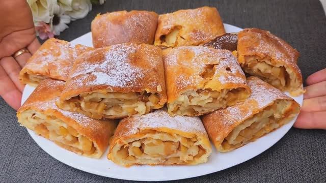 Сладкий РУЛЕТ с ЯБЛОКОМ❗🔥