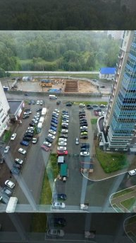 у нас сегодня сильный дождь