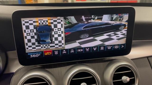 Система кругового обзора для Mercedes C класс на штатный монитор