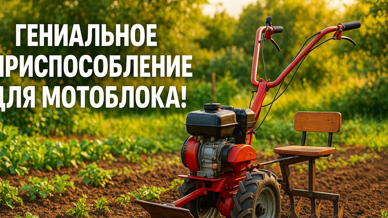 Я САМ УДИВИЛСЯ! Гениальное приспособление для мотоблока, которое изменит твою работу!