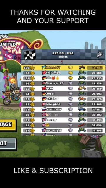 🎧 Is MOTOCROSS The Best Today? 🎧 (R21 BEL-USA) - Hill Climb Racing 2 #shorts #hcr2