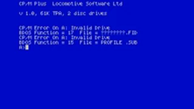 Pure loading of CP/M Plus from tape (without floppy drive, FUSE emulator,original #ZxSpectrum+3 ROM)