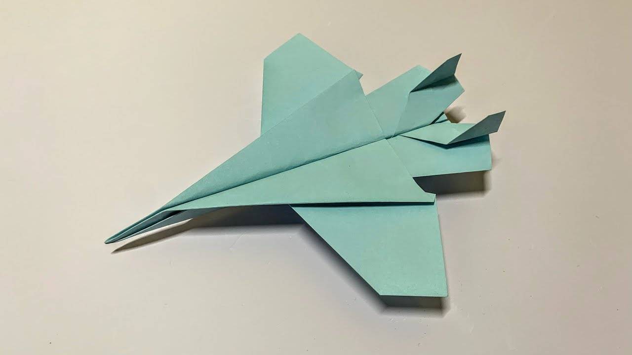 Истребитель F15 Оригами | Простой способ сложить Самолётик | Подробное руководство