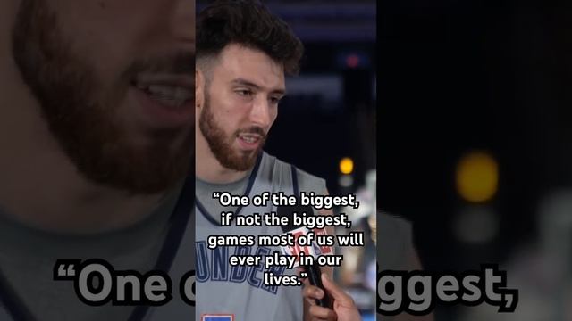 Chet Holmgren speaking on the magnitude of Game 7 of the NBA finals