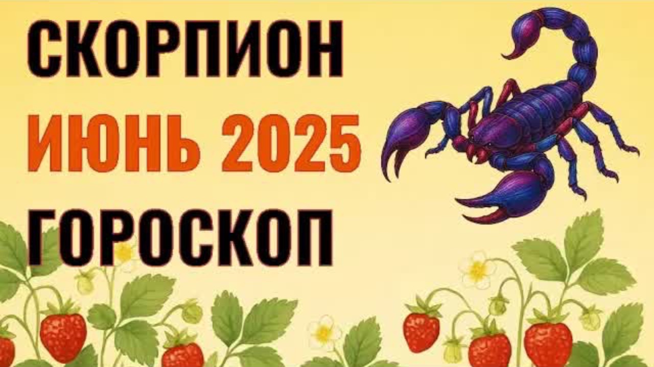 ✨️ СКОРПИОН -  ГОРОСКОП НА ИЮНЬ  2025  ✨️