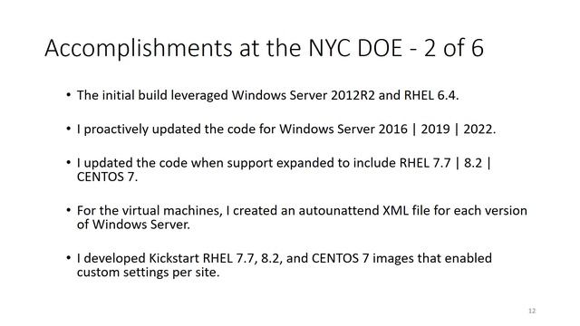 James Garrigan - PowerShell Automation | IT Infrastructure - Presentation - 30 seconds per slide