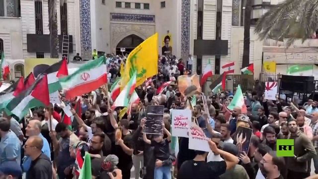 لبنان.. "حزب الله" ينظم وقفة تضامنية مع إيران في الضاحية الجنوبية