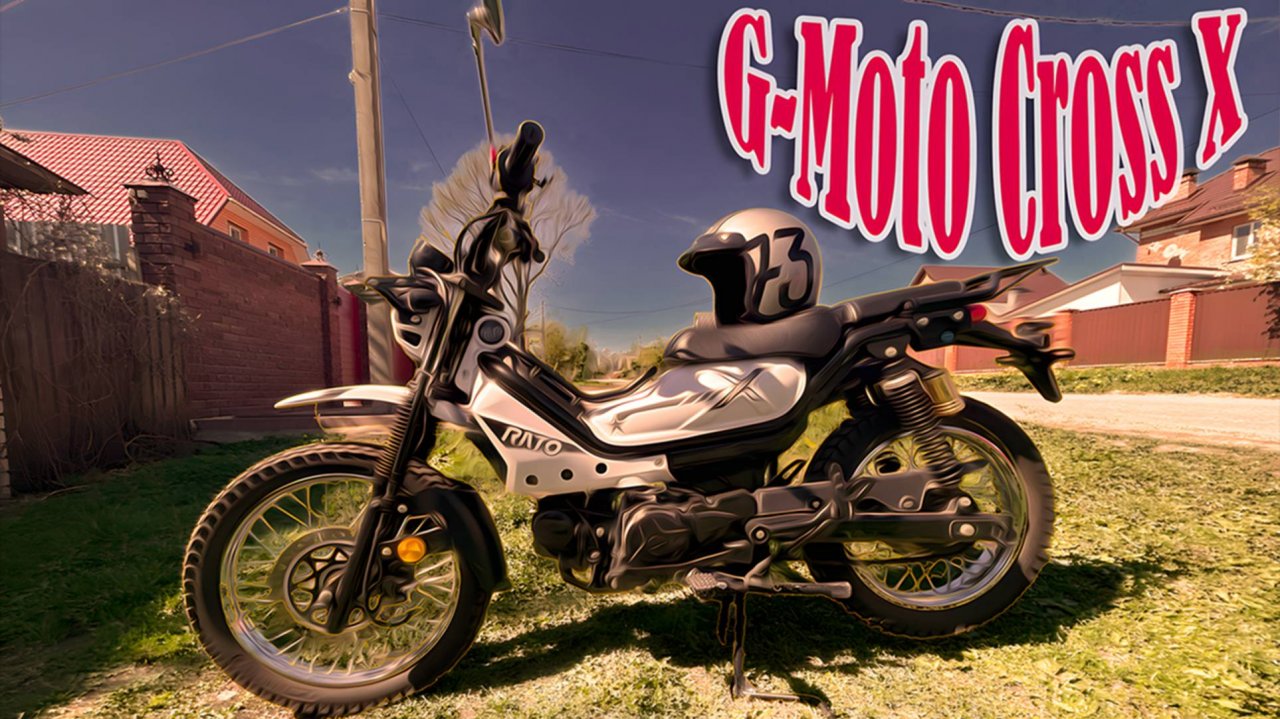 🔴Вечером на G-Moto Cross X PRO,попали под дождь.🛵