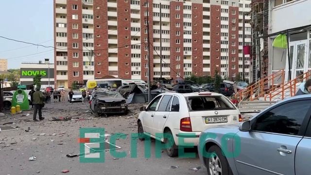 Последствия ударов по Киеву