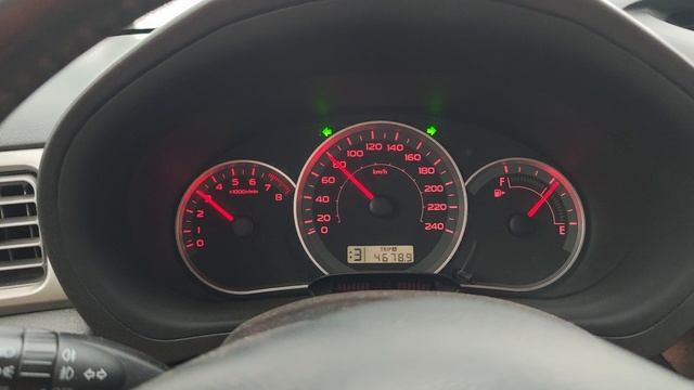 Subaru impreza, разгон с 2000 об/мин на 3й передаче.mp4