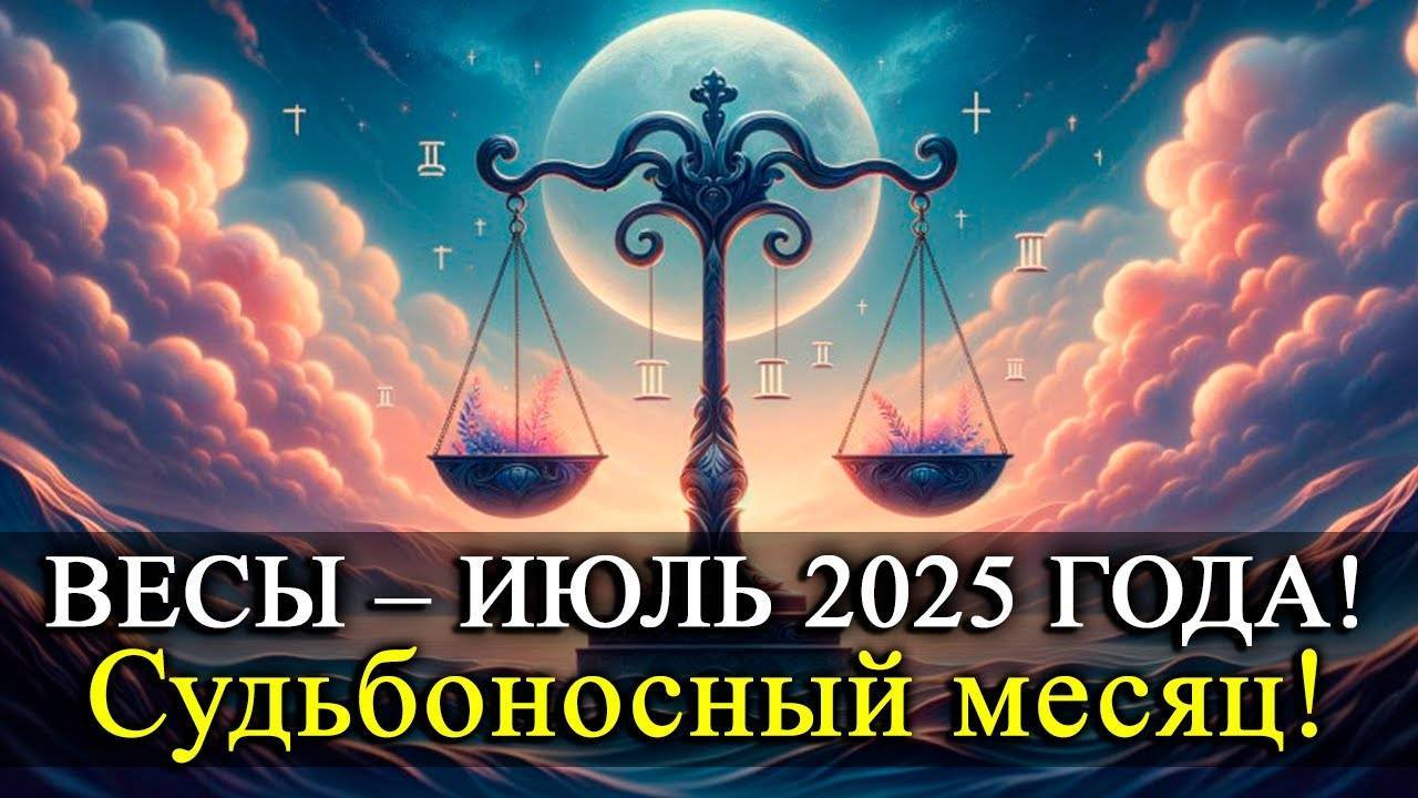 ⚖️ Весы — июль 2025 всё изменит! Шанс, который нельзя упустить! Не пропустите знак!