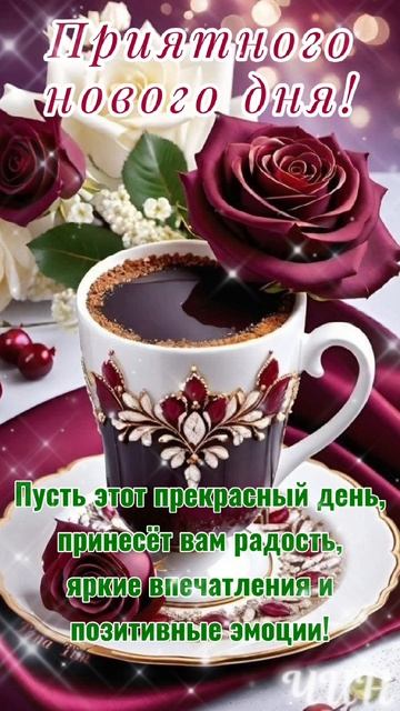 С добрым утром! Приятных и добрых событий!