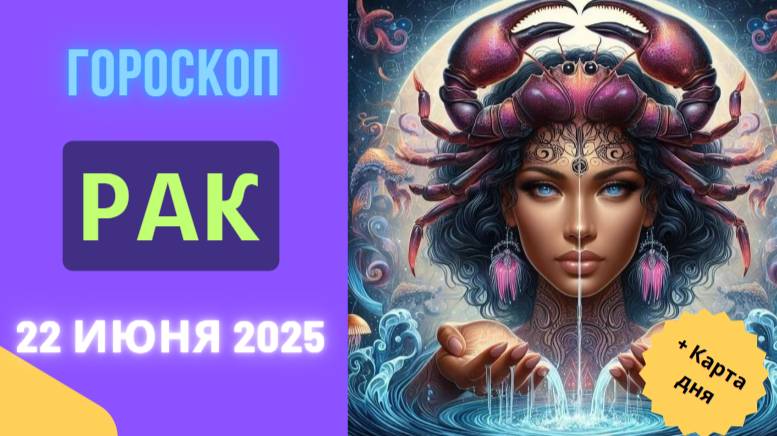 ♋️ ГОРСКОП НА СЕГОДНЯ 22 ИЮНЯ — ЭМОЦИИ И ИНТУИЦИЯ В ЦЕНТРЕ ВНИМАНИЯ РАКОВ