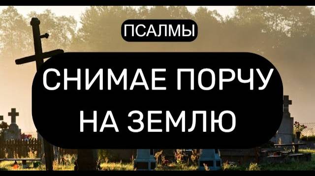 СНИМАЕМ ПОРЧУ НА ЗЕМЛЮ. ПСАЛОМ 117, ПСАЛОМ 60, ПСАЛОМ 3.