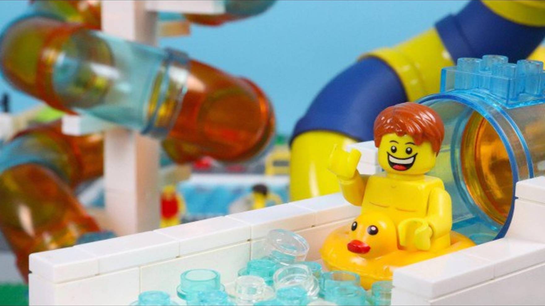 АКВАПАРК ЛЕГО АНИМАЦИЯ МУЛЬТИК! LEGO WATER PARK ANIMATION CARTOON