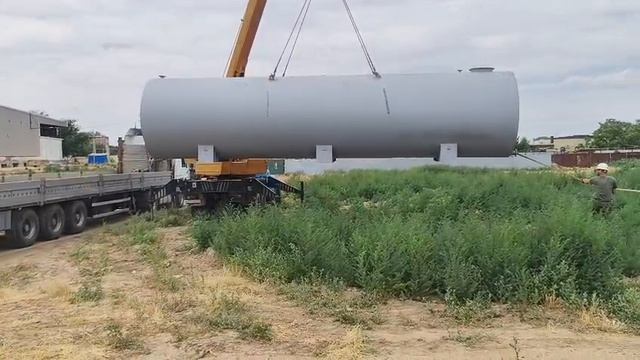 Выгрузка РГС-50 на объект 
Г.Лагань