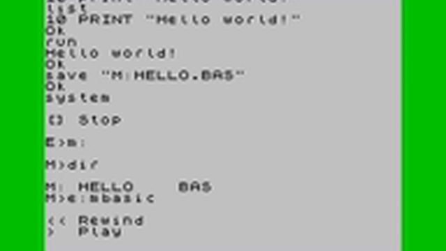 CP/M 2.2 on ZX Spectrum +2A — No FDD — MBASIC-80 demo — Tape loading - FUSE emulator