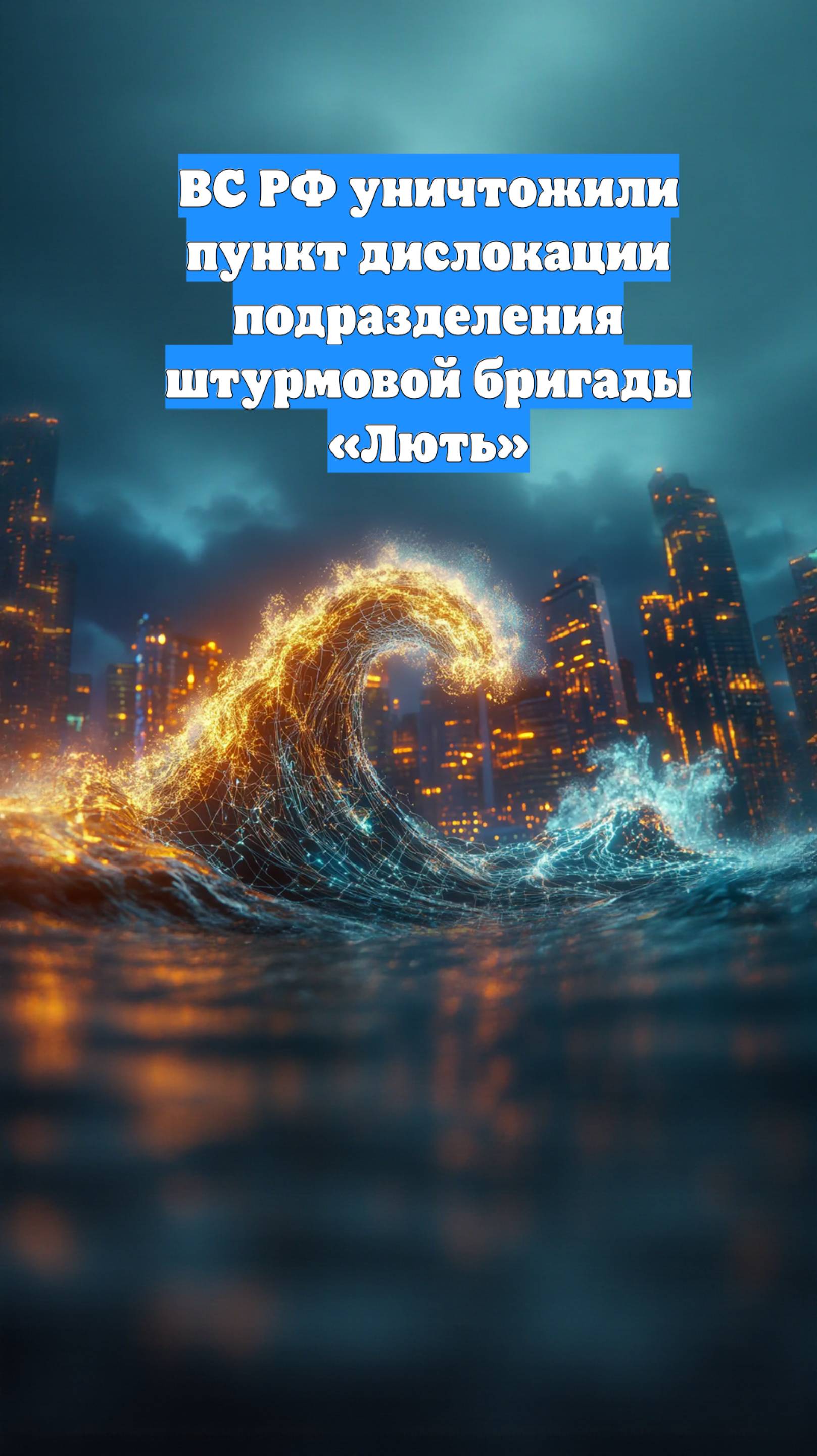 ВС РФ уничтожили пункт дислокации подразделения штурмовой бригады «Лють»