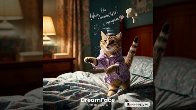 кот в пижаме