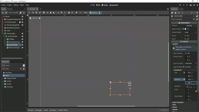 1. Создание сцены для UI контроллера