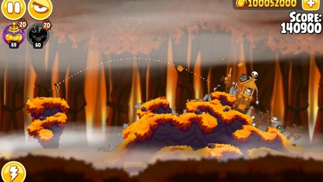 прохождение игры angry birds seasons (с модом)эпизод hammier things дополнительный уровень 23