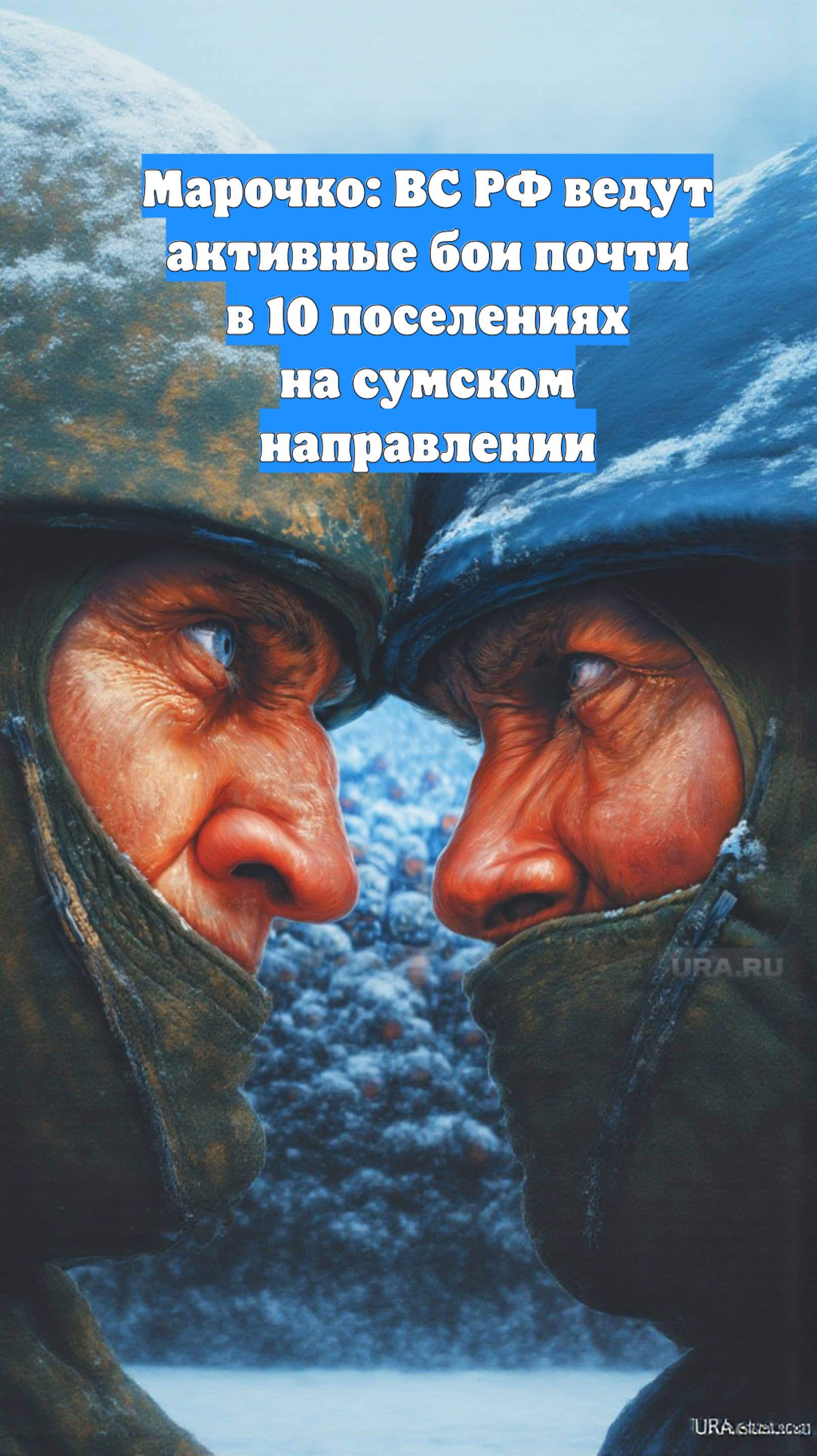 Марочко: ВС РФ ведут активные бои почти в 10 поселениях на сумском направлении