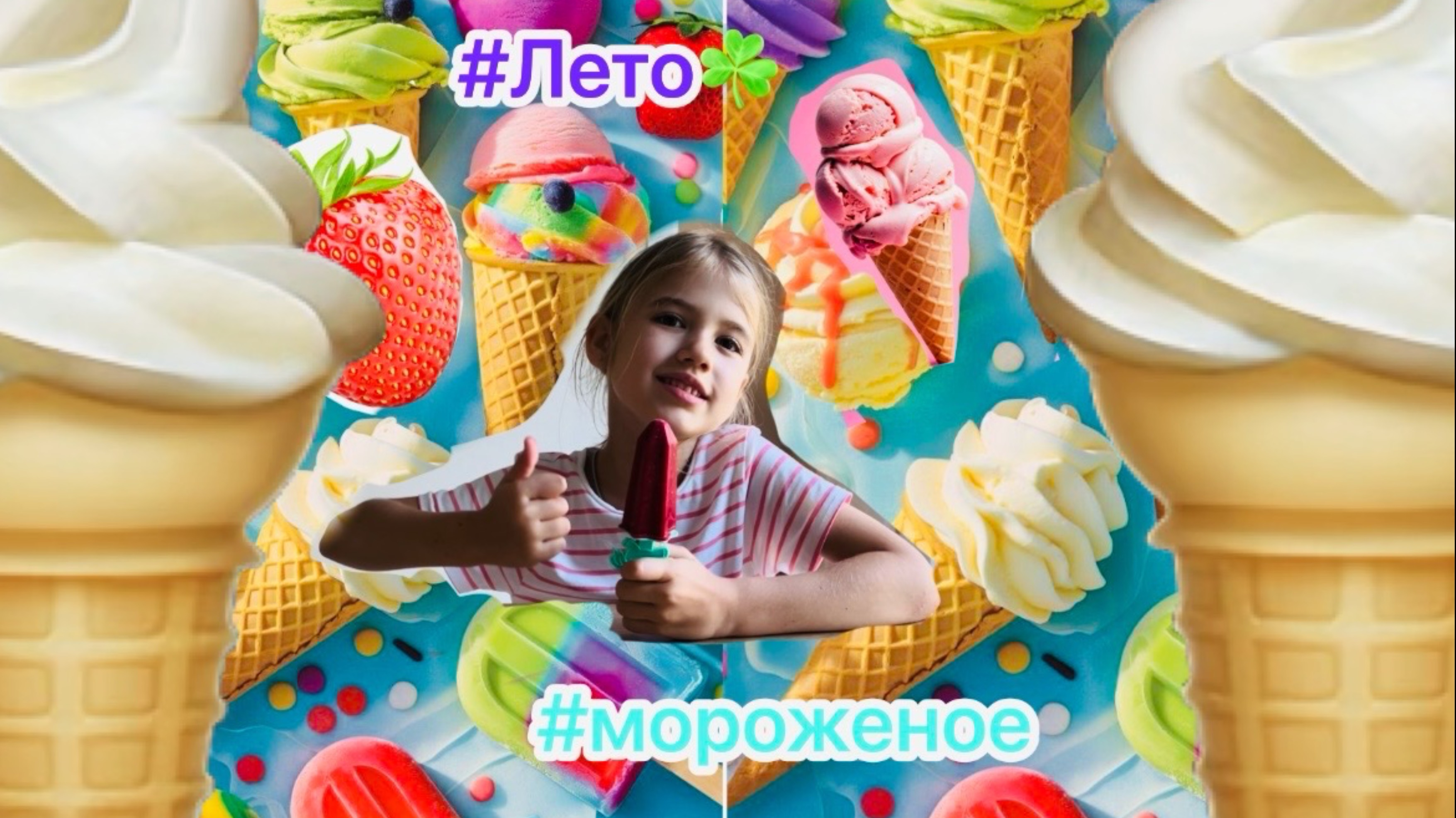Делаем вкусное летнее мороженое из ягод🍦🍓🏖️