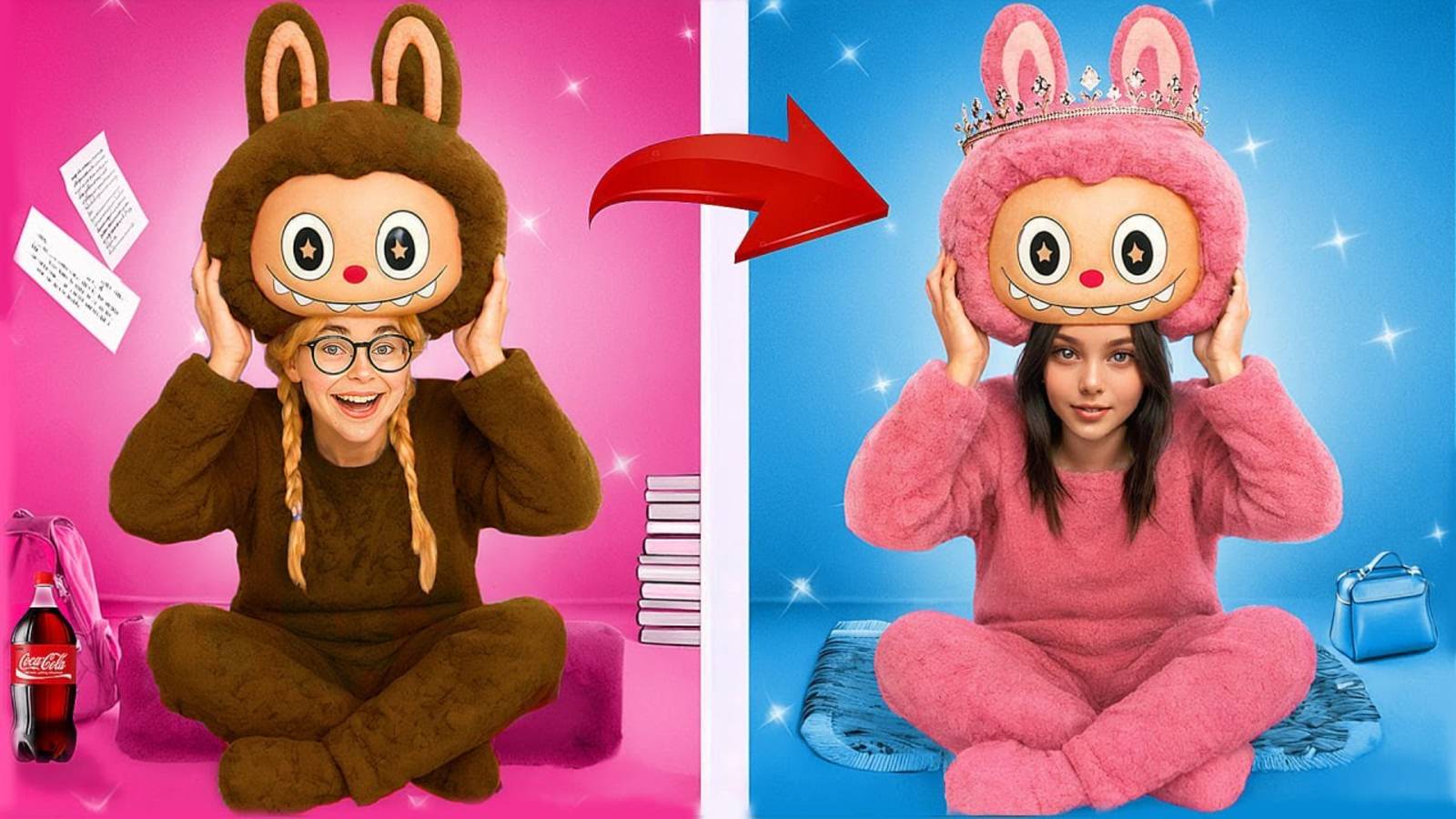 Как Стать Крутой в ЛАБУБУ Колледже! ✨Из Ботанши в Королеву Кукол Лабубу! 👑🧸