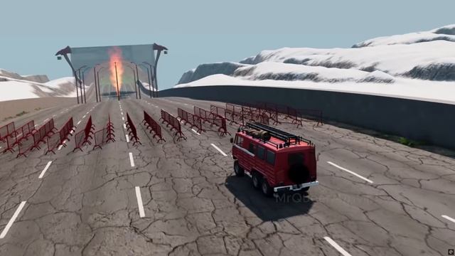 Big & Small Tung Tung Tung Sahur vs Red Sahur vs Green Sahur on a motorcycle vs Trains ｜ BeamNG