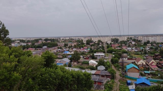 Бийск вид с горы.