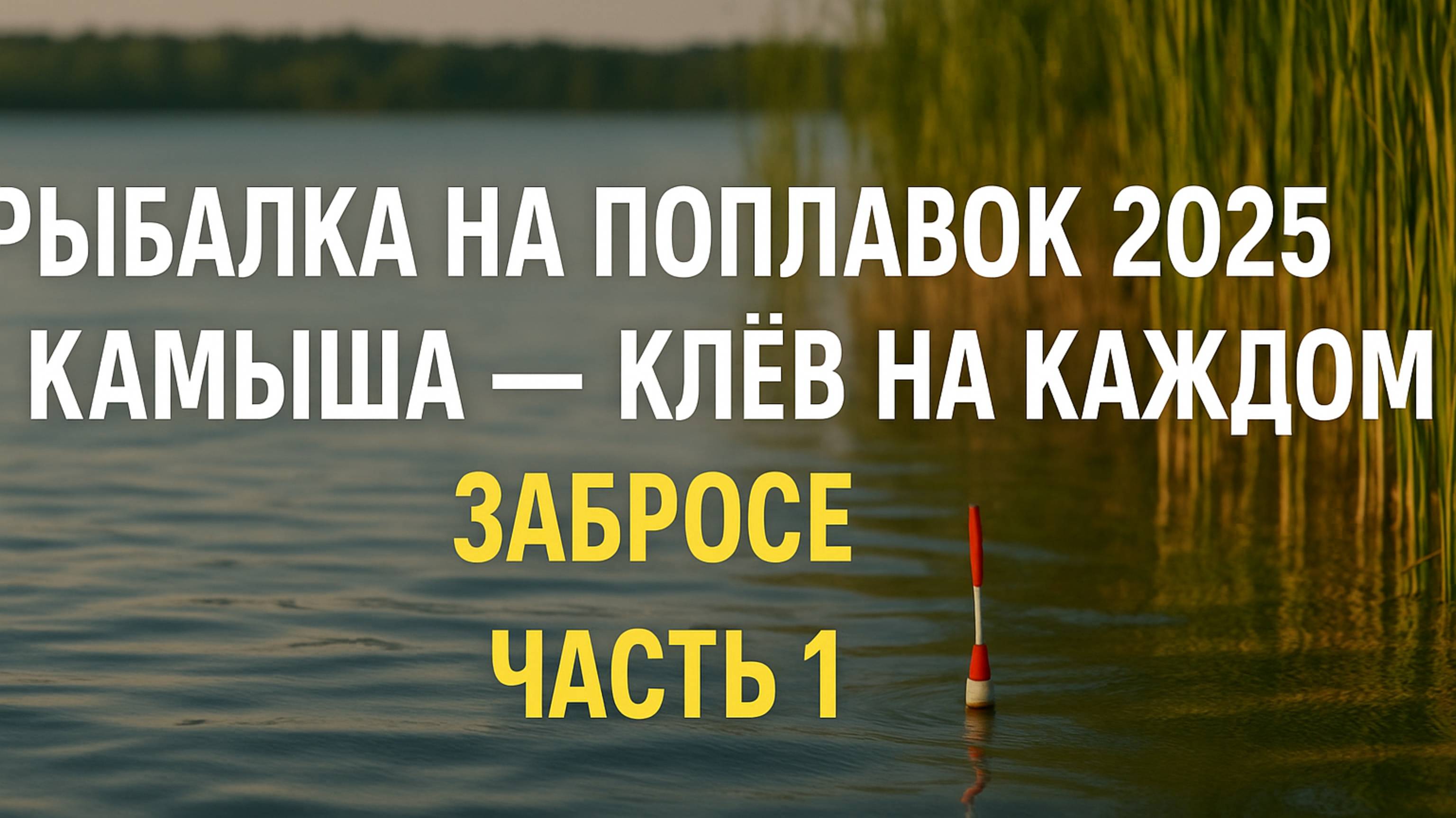 Рыбалка на поплавок 2025 у камыша — клёв на каждом забросе ЧАСТЬ 1