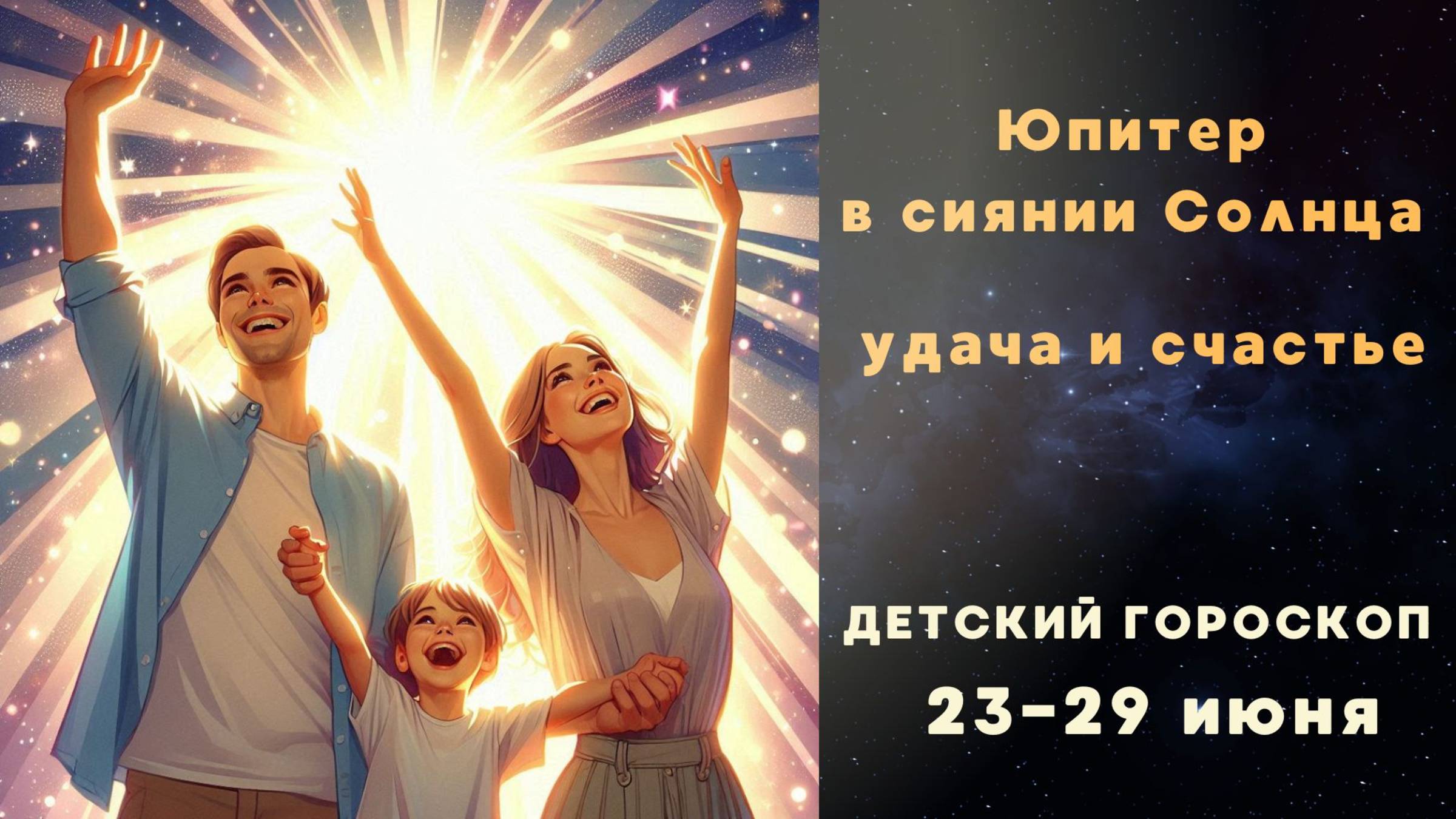 Детский гороскоп 23-29 июня. День большой удачи и счастья!