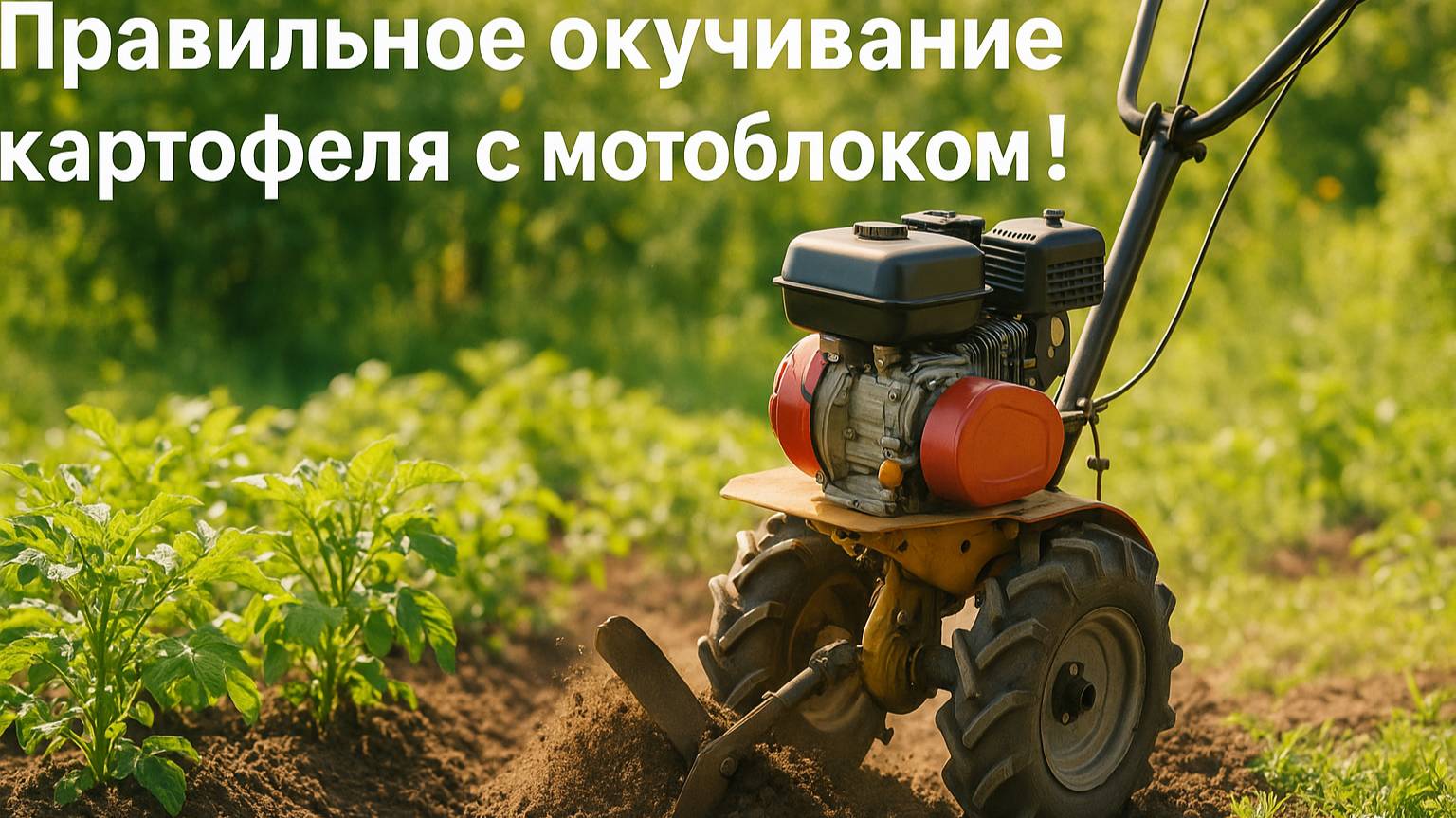 Правильное окучивание картофеля на мотоблоке с адаптером — простой способ увеличить урожай