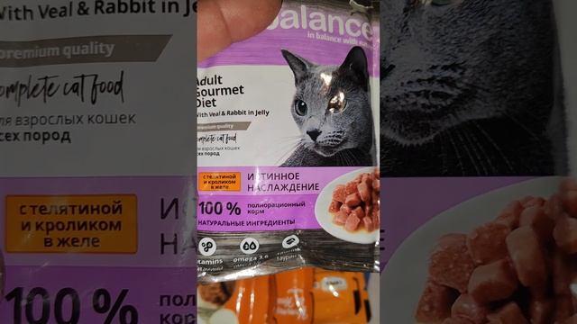 Вкусняшки для белой кошечки от подписчицы из Казахстана