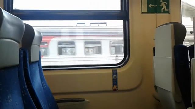 Отправление электропоезда ЭД4М-0445