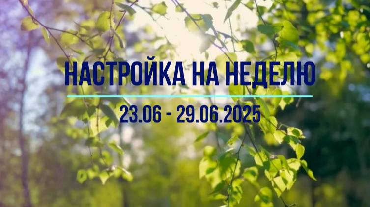Настройка на неделю 23.06 - 29.06.2025. #психология #осознанность #природа