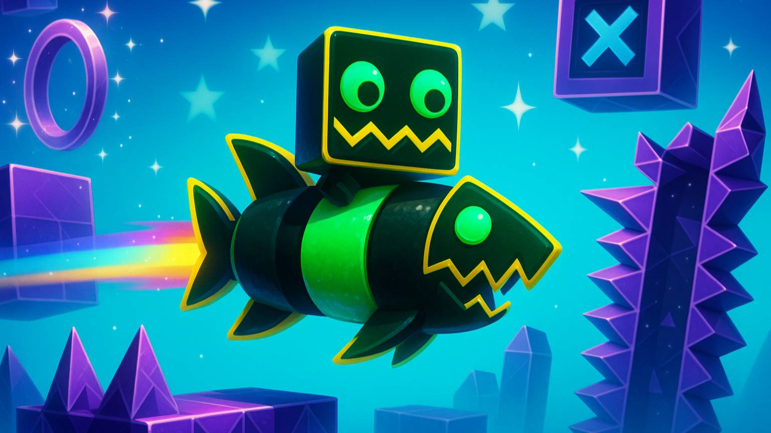 Geometry Dash: КАК Я ПРОХОЖУ Hexagon Force! Мозг взрывается от двойного режима! 🧠💥