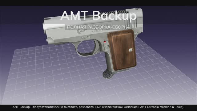 AMT Backup - полуавтоматический пистолет. Полная разборка-сборка