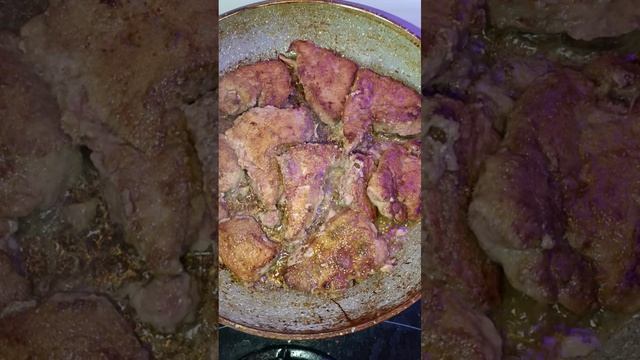 Печень по вкусу как мясо. Быстро и вкусно. За 5 минут
