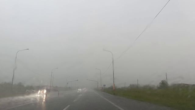 В Оренбурге и Оренбургском районе накрыл сильный ливень