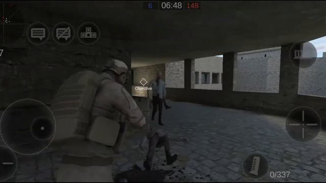 Играю в игру зомби против swat #1