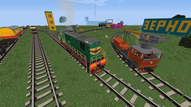 Я Построил железную дорогу в Минекрафт железная дорога, minecraft-118