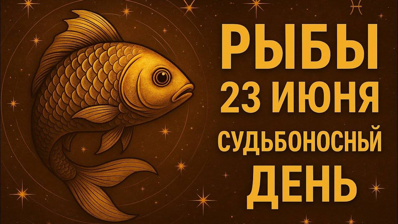 Рыбы. 23 июня. Этот день всё изменит. Гороскоп, в котором ты узнаешь себя. Гороскоп на сегодня